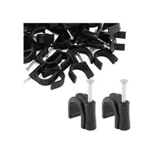 Rierdge 100 abrazaderas de media pinza en J con clavo 12_1