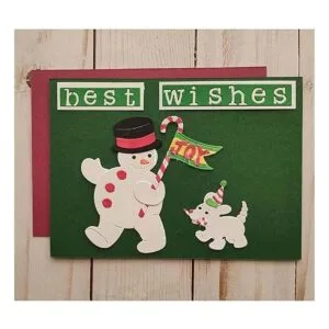 XMYXCRAFT Troqueles de metal de Navidad muñeco de nieve y_7