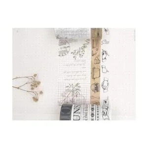 EnYan Juego de 7 rollos de cinta adhesiva Washi cinta_4