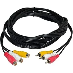 ft 3 RCA macho a 3 RCA hembra cable de extensión de audio_2