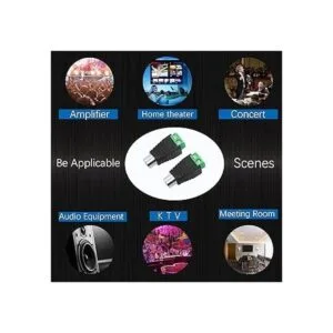 PNGKNYOCN Adaptador de audio RCA a conector de terminal de_7