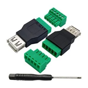 AAOTOKK USB 2.0 A Tornillo Terminal Block Adaptador USB_1