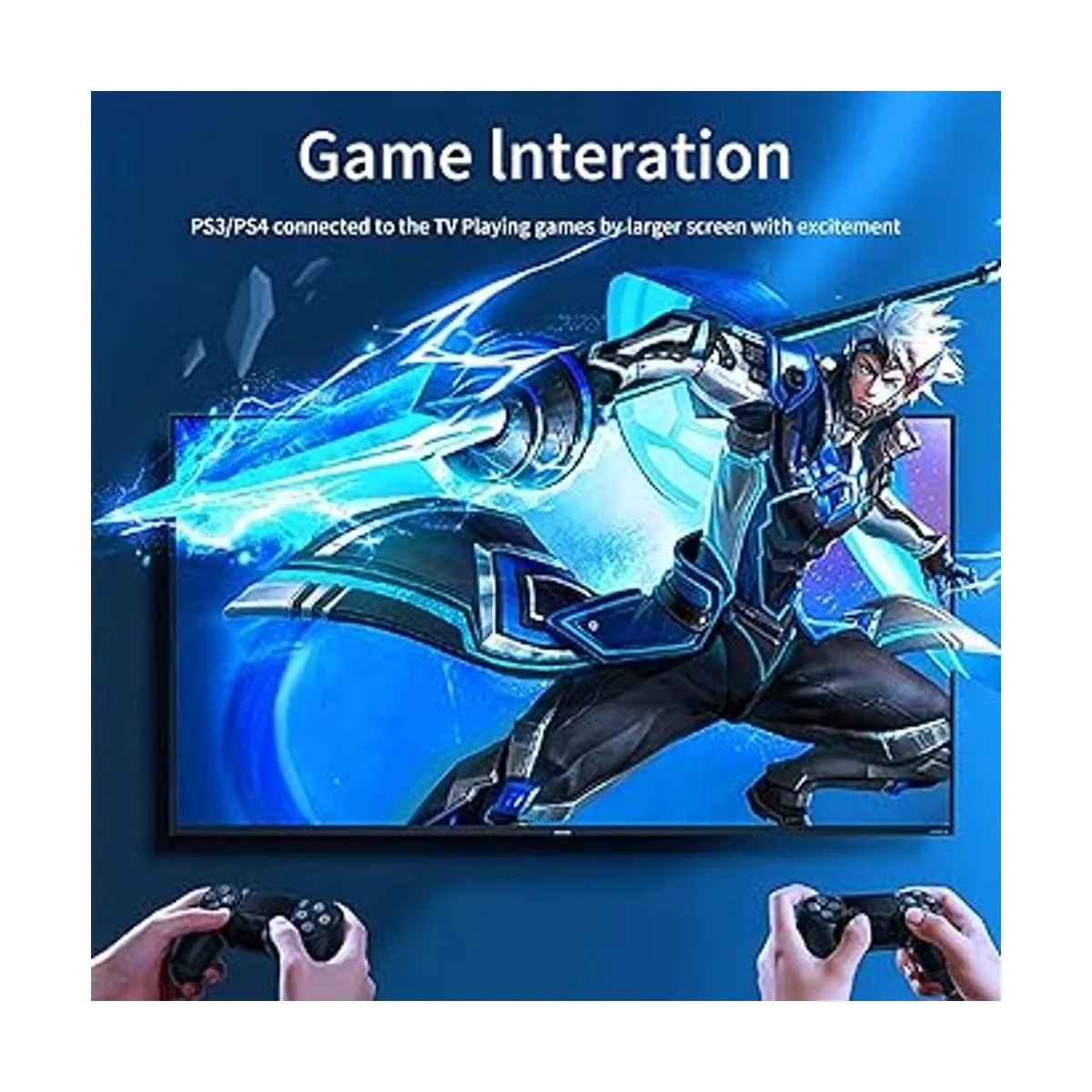 Twozoh Cable HDMI delgado de 1 pie paquete de 2 unidades_4