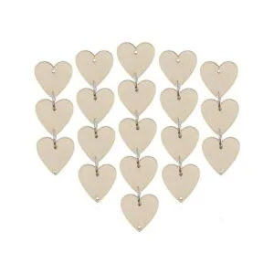 Juego de 200 piezas de manualidades de madera con agujeros_2