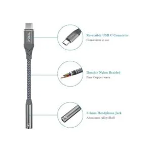 Adaptador de auriculares USB C a 0.138 in adaptador de_4