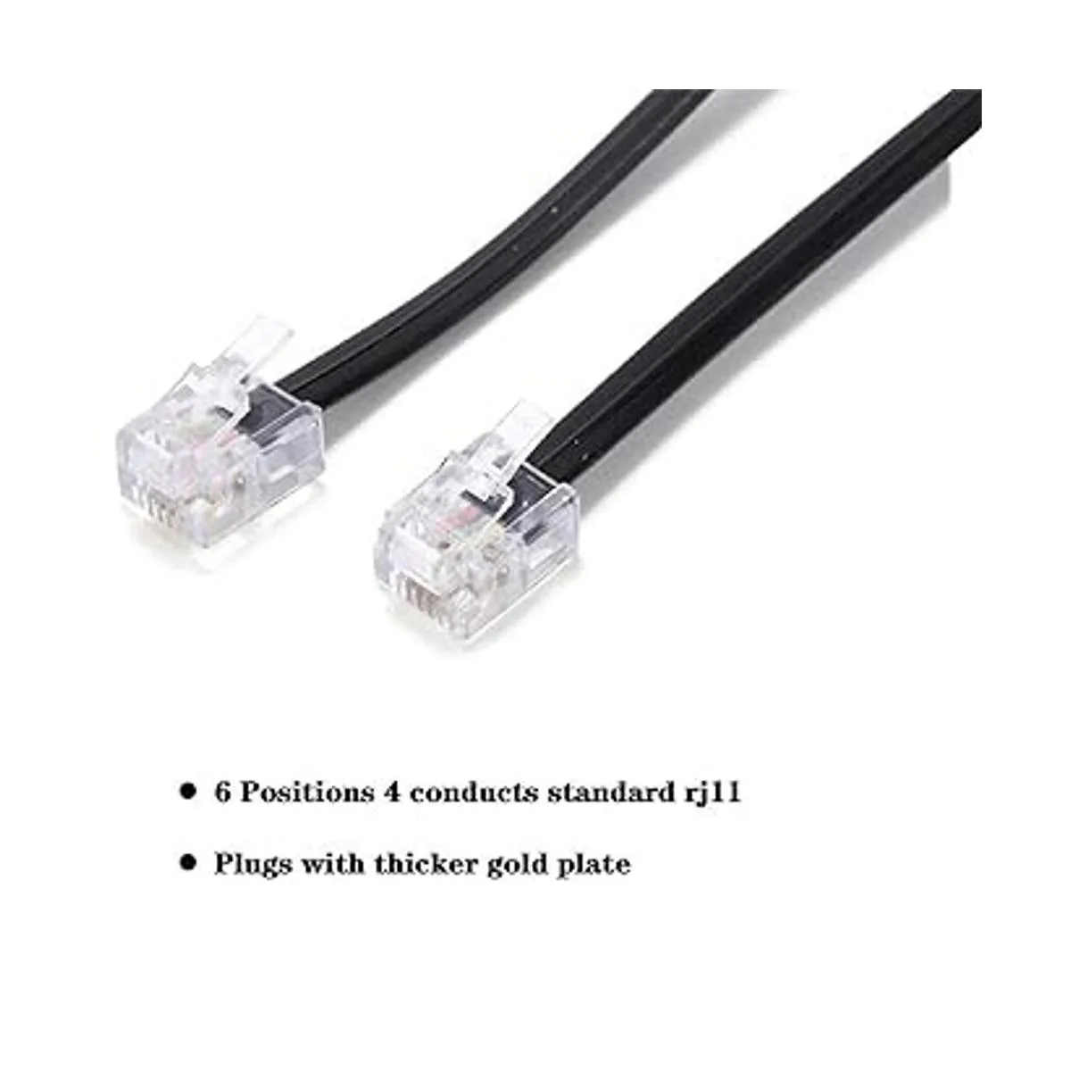 Cable de extensión de teléfono de 15 pies con enchufes_3