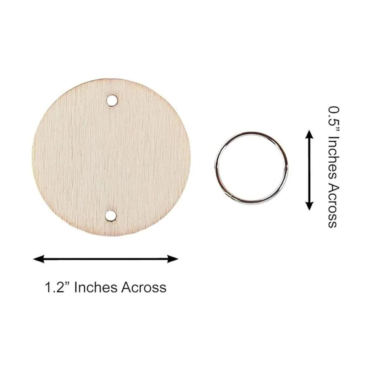 Juego de 200 piezas de manualidades de madera con agujeros_6