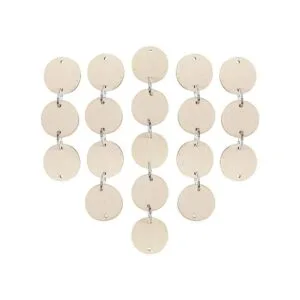 Juego de 200 piezas de manualidades de madera con agujeros_3