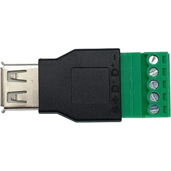 AAOTOKK USB 2.0 A Tornillo Terminal Block Adaptador USB_5