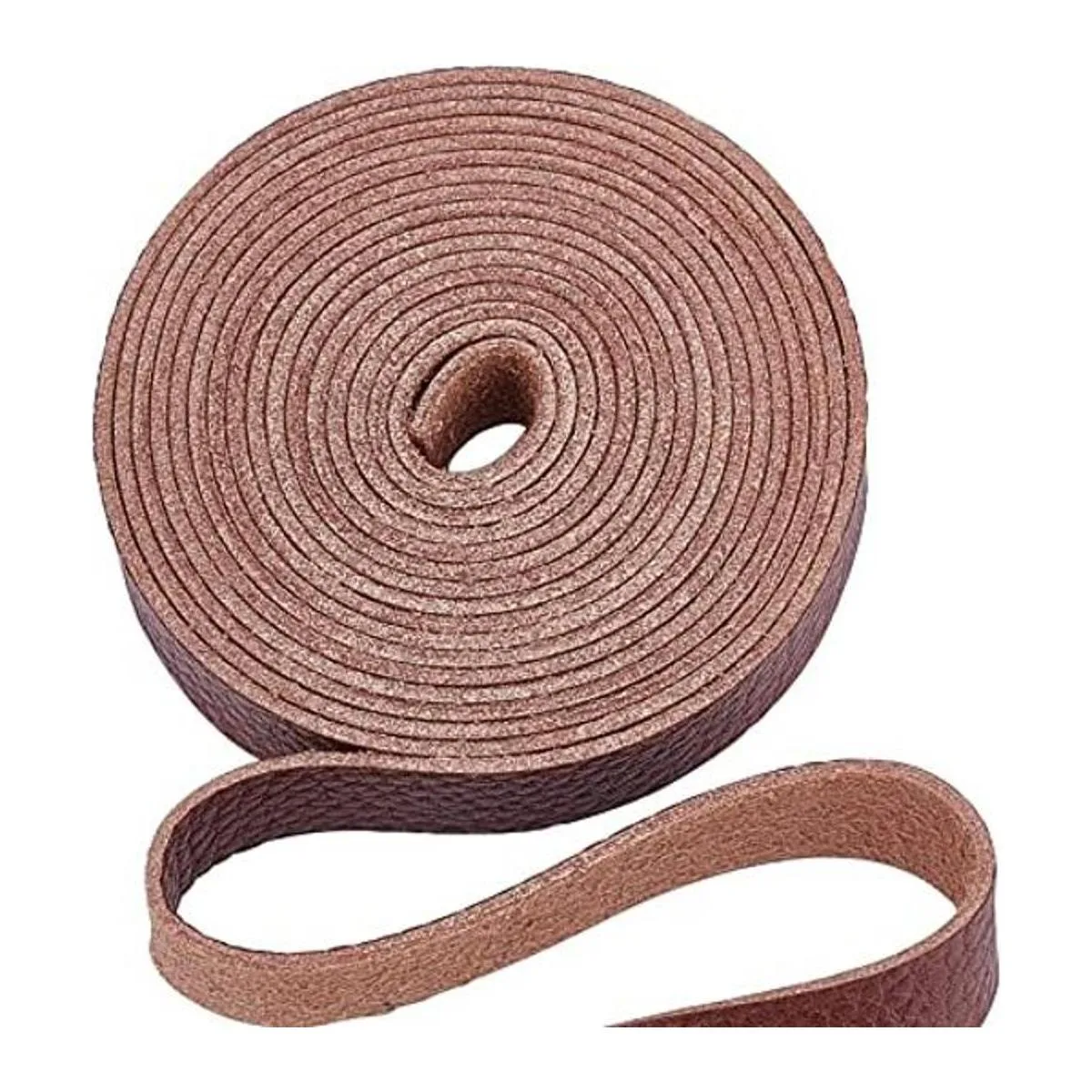 GORGECRAFT Tira de correa de cuero marrón de 0.5 pulgadas_1