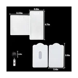 GeoGeoDIY Juego de 2 moldes de resina para tarjetas de_2