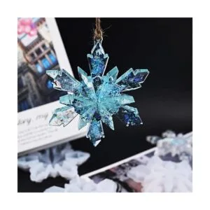 Moldes de resina de Navidad molde de resina de copo de_6