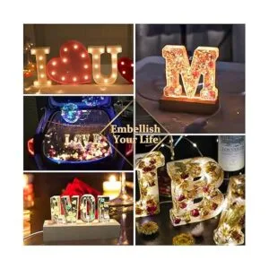 Molde de resina moldes de silicona 3D de letra grande_6