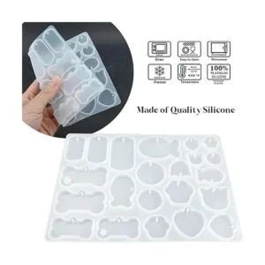 Molde de resina de silicona para etiquetas de mascotas_4