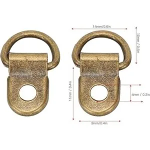 Juego de 100 ganchos de bronce de 0.354 x 0.551 in_4