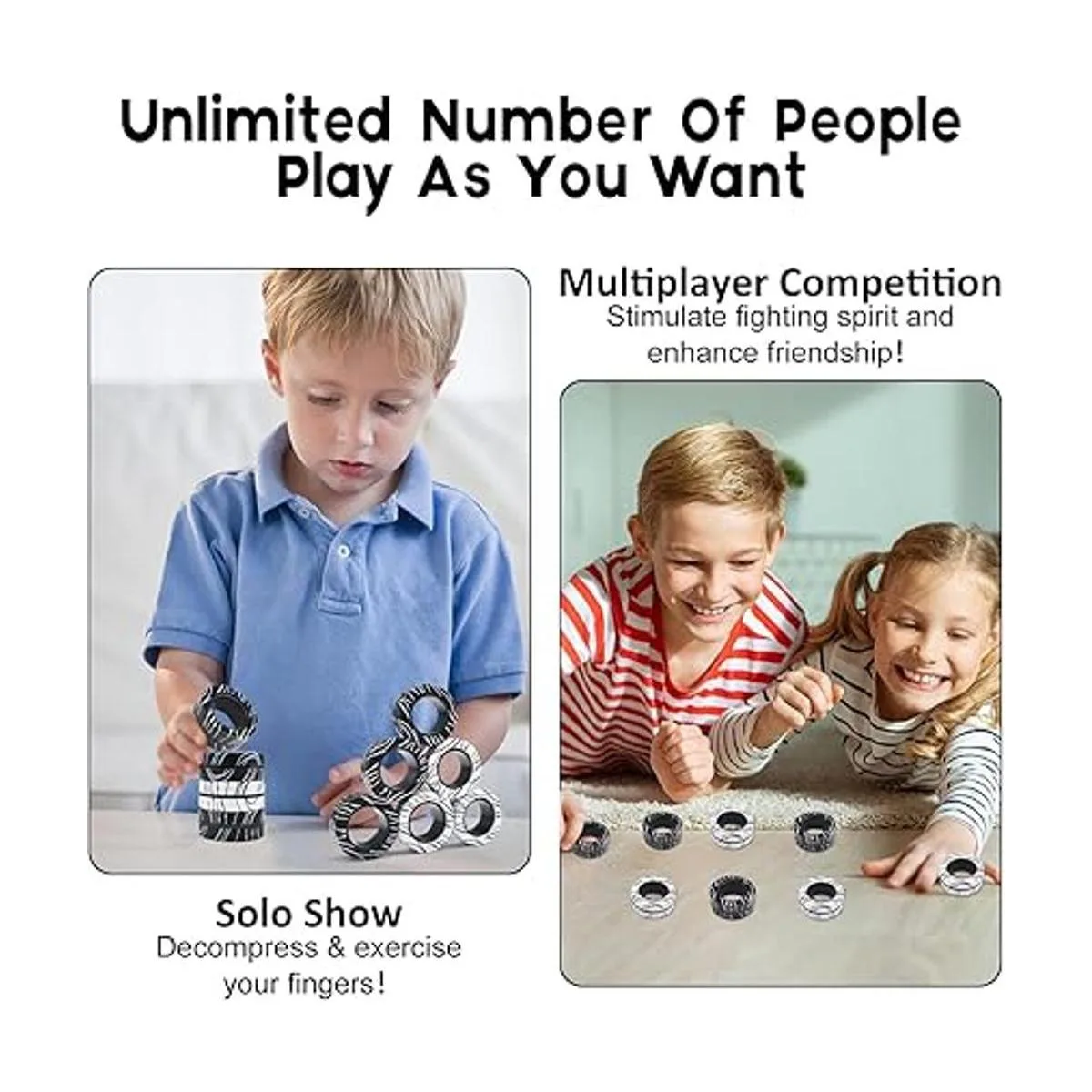 Chnaivy Juego de 6 anillos magnéticos giratorios_6