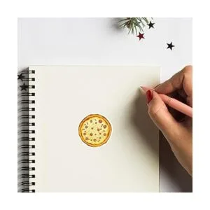 Calcomanías de pizza de 1 pulgada para álbumes de_3