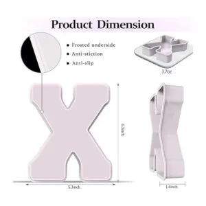 Molde de resina moldes de silicona 3D de letra grande_3