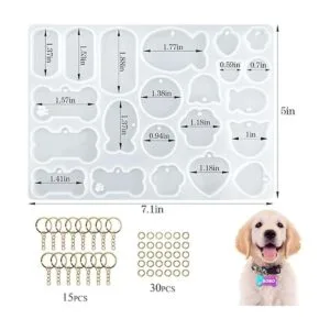 Molde de resina de silicona para etiquetas de mascotas_2