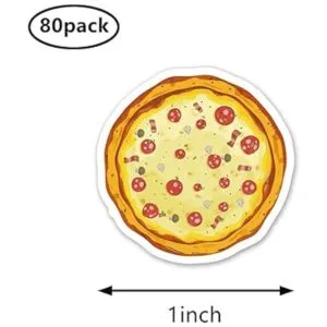 Calcomanías de pizza de 1 pulgada para álbumes de_2