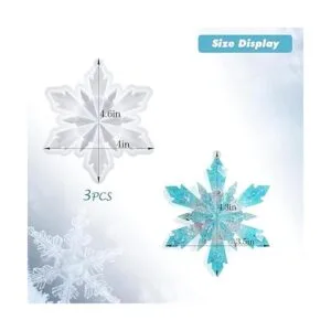 Moldes de resina de Navidad molde de resina de copo de_2