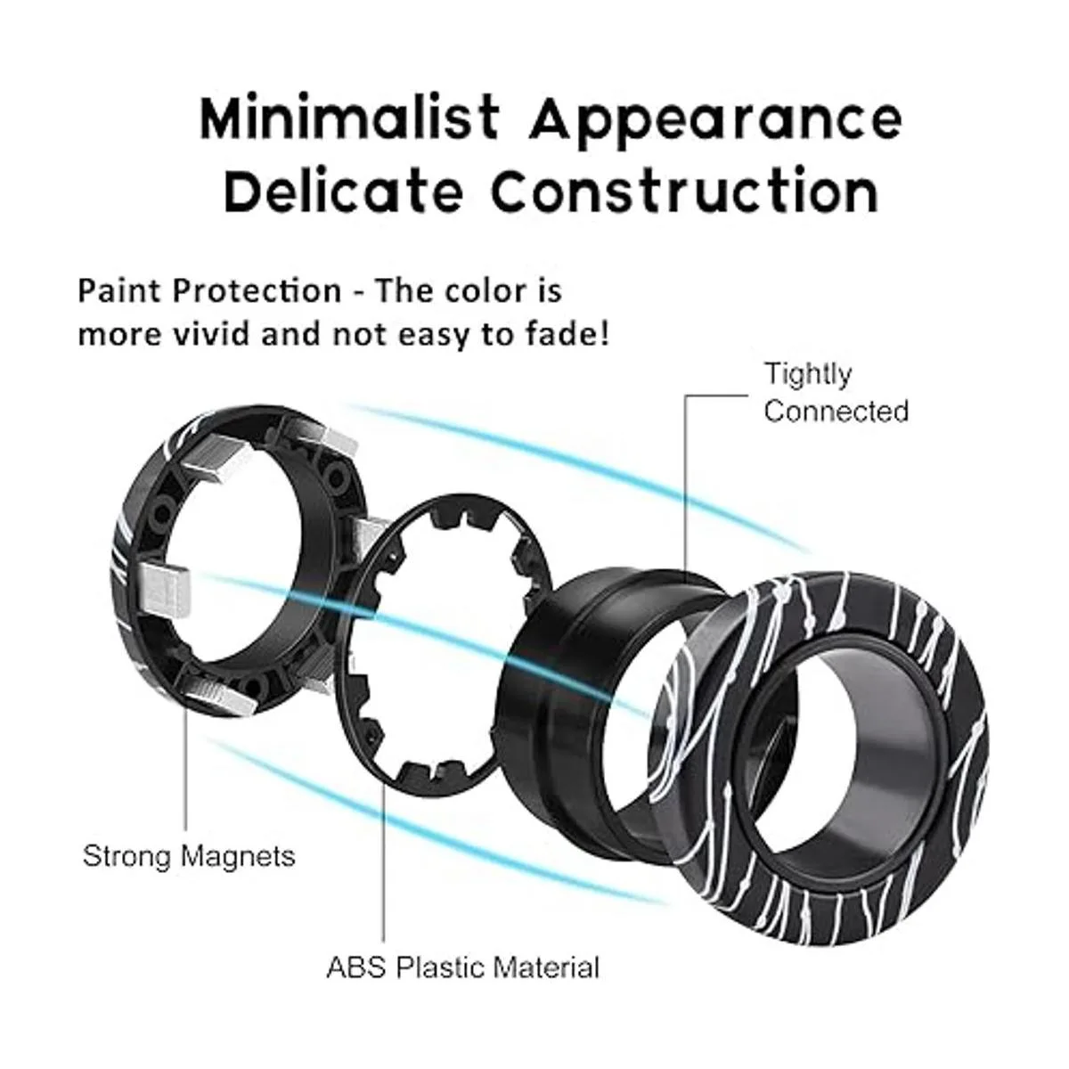 Chnaivy Juego de 6 anillos magnéticos giratorios_2