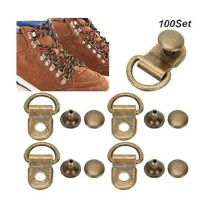 Juego de 100 ganchos de bronce de 0.354 x 0.551 in_5