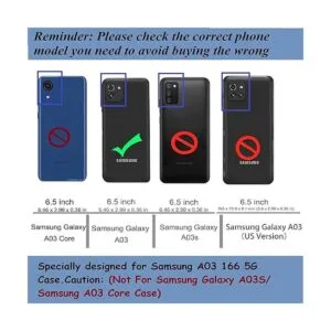 DINGXIN Funda para Galaxy A03 funda protectora a prueba_2