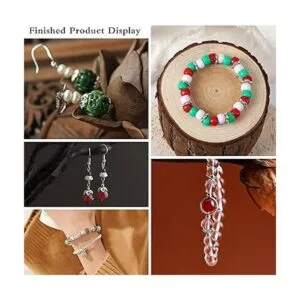 FEBSNOW Aproximadamente 160 piezas de cuentas espaciadoras_7