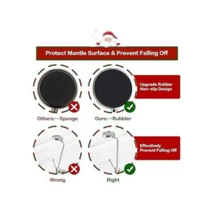 Soportes de calcetín de Navidad para manta paquete de 6_4