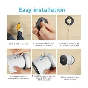 Soporte de pared para cámara Blink XT2 blanco 1 unidad_5