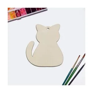 20 piezas de recortes de madera para gatos adornos para_6