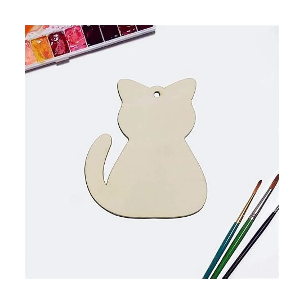 20 piezas de recortes de madera para gatos adornos para_6