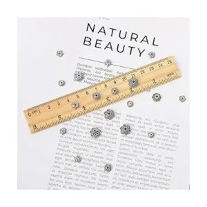 FEBSNOW Aproximadamente 160 piezas de cuentas espaciadoras_3