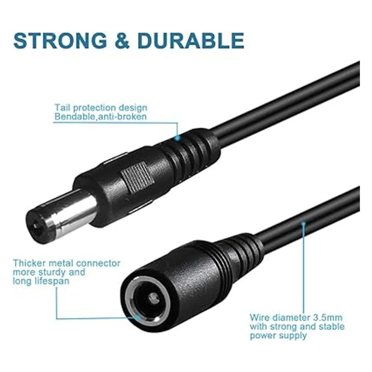 Cable de extensión de 0.083 in x 0.217 in adaptador de_2