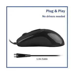 MCSaite Mouse óptico PS2 con cable 3 botones con_6