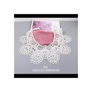 MAMUNU 2 piezas de cuello de encaje blanco cuello de tela_5
