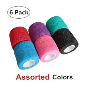 Baisunt Paquete de 6 vendajes cohesivos de 2 pulgadas_3