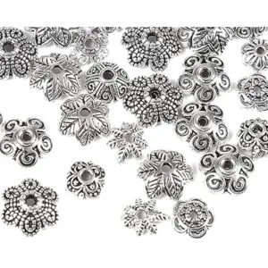 FEBSNOW Aproximadamente 160 piezas de cuentas espaciadoras_2