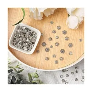 FEBSNOW Aproximadamente 160 piezas de cuentas espaciadoras_5