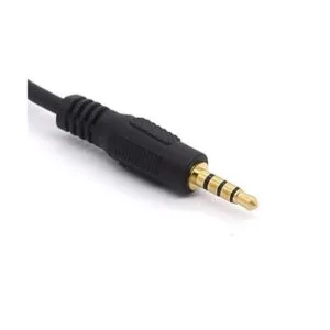 Cable de audio TRRS corto de 0.138 in chapado en oro de_3