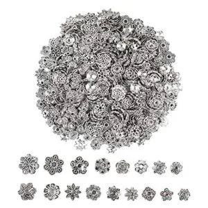 FEBSNOW Aproximadamente 160 piezas de cuentas espaciadoras_1