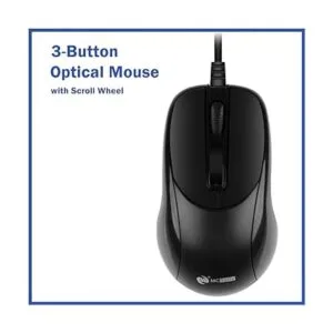 MCSaite Mouse óptico PS2 con cable 3 botones con_4