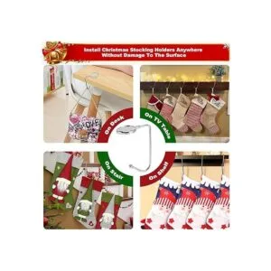 Soportes de calcetín de Navidad para manta paquete de 6_7