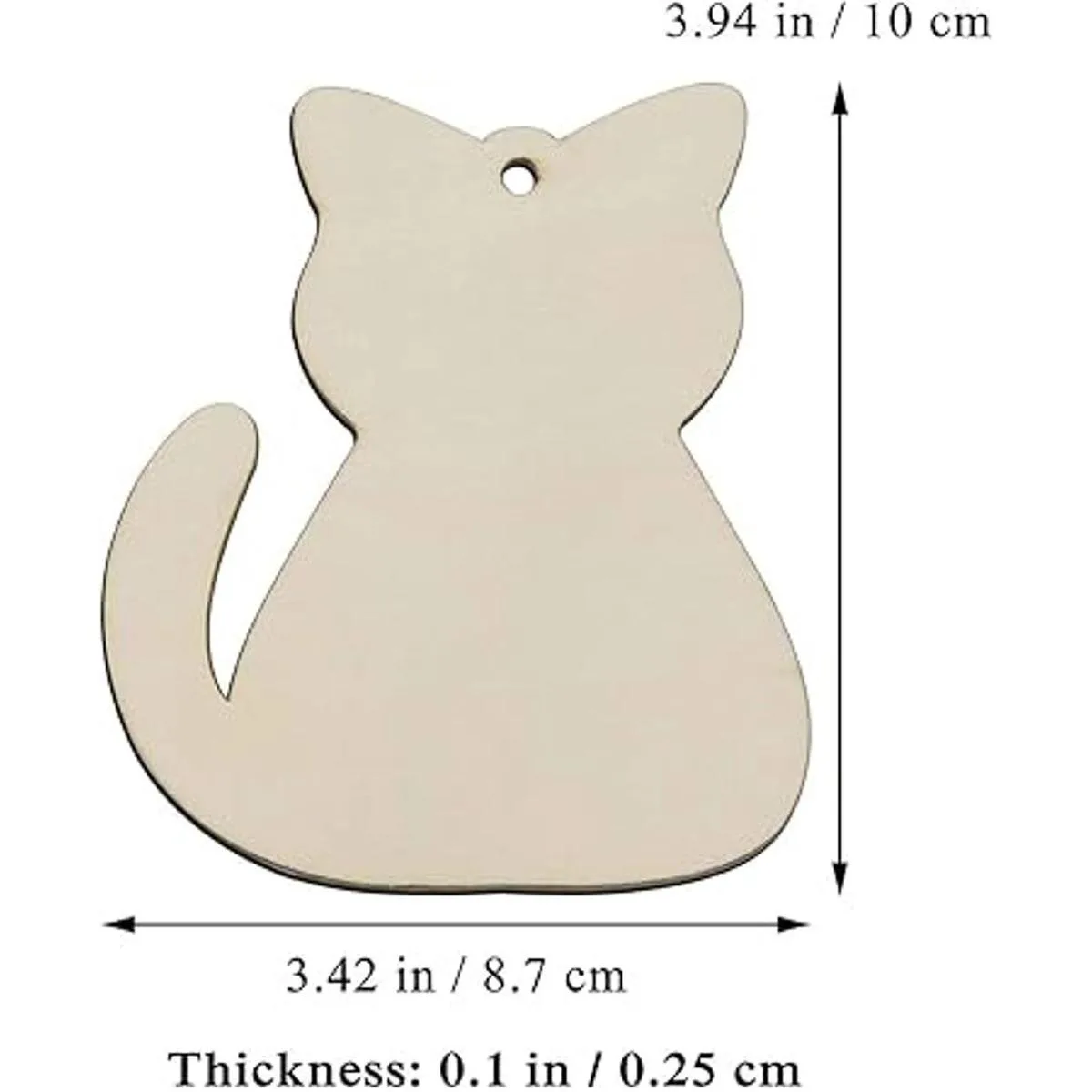 20 piezas de recortes de madera para gatos adornos para_2