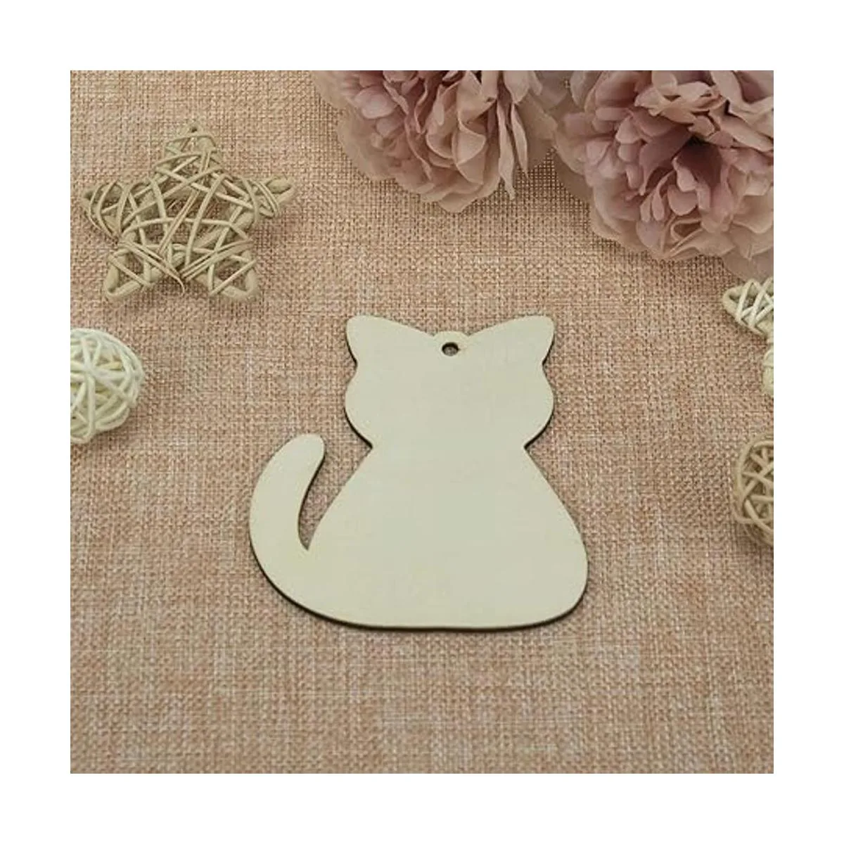 20 piezas de recortes de madera para gatos adornos para_4