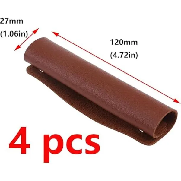 Antrader Paquete de 4 fundas de cuero con asa de bolso_2