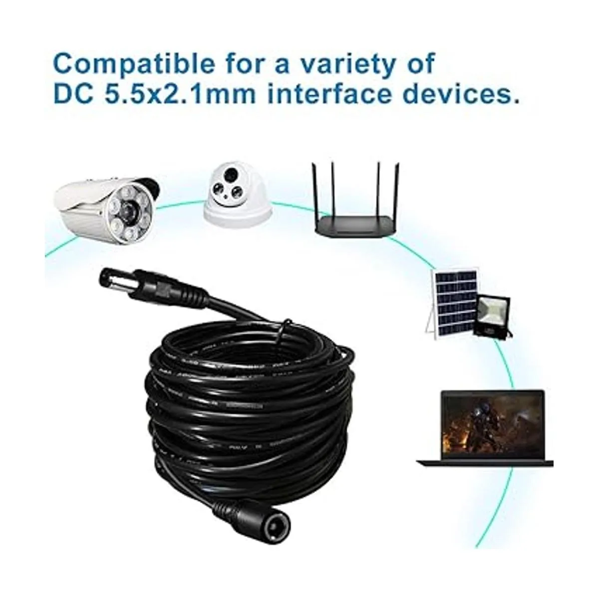 Cable de extensión de 0.083 in x 0.217 in adaptador de_5