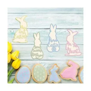 Troqueles de corte de metal de conejo de Pascua diseño de_4