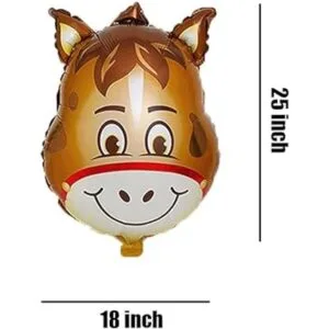 HORUIUS Globos de animales de granja globo de Mylar con_4